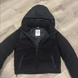 Gilly Hicks Black Sherpa Jacket